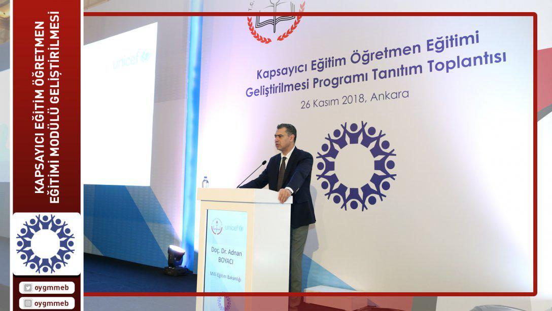 "Kapsayıcı Eğitim Öğretmen Eğitimi Modülü Geliştirilmesi" Programının Tanıtım Toplantısı