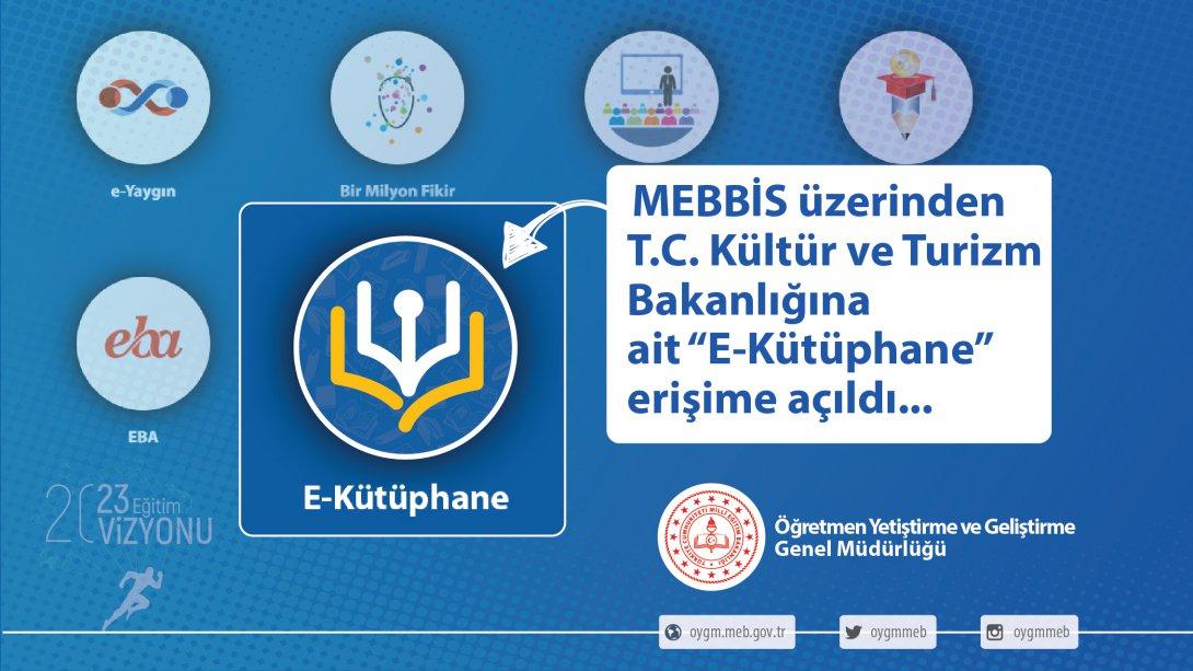 MEBBİS E-Kütüphane Erişime Açıldı...