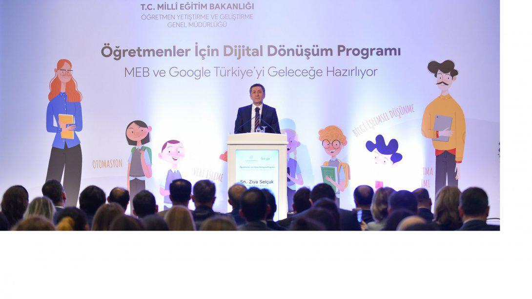 1 MİLYON ÖĞRETMEN İÇİN GOOGLE İLE BİRLİKTE DİJİTAL DÖNÜŞÜM PROGRAMI