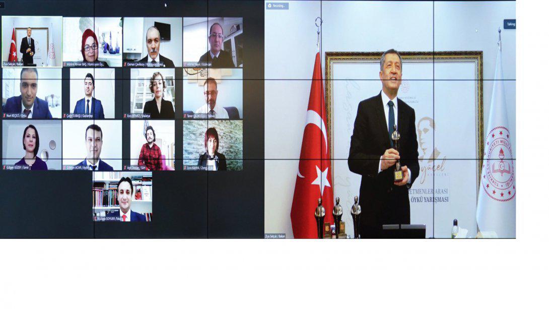 HASAN ÂLİ YÜCEL ÖĞRETMENLER ARASI KISA ÖYKÜ YARIŞMASI ÖDÜL TÖRENİ ÇEVRİM İÇİ ORTAMDA GERÇEKLEŞTİRİLDİ