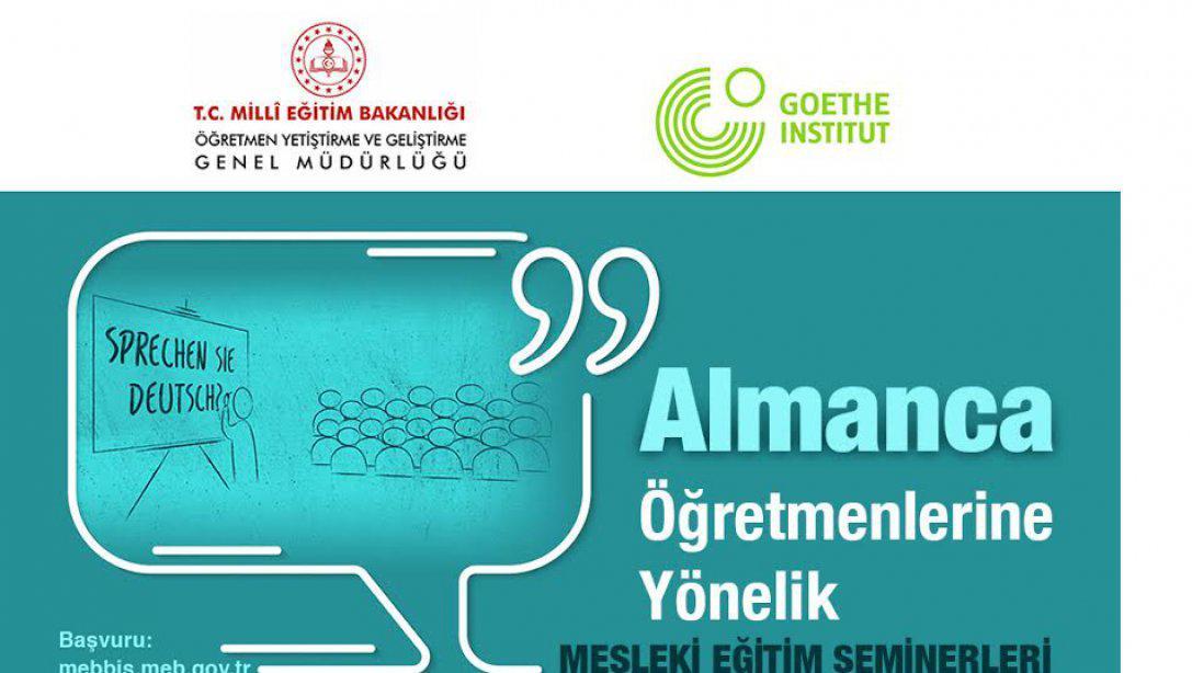 Almanca Mesleki Eğitim Seminerleri Öğretmenlerimizin Başvurusuna Açıldı