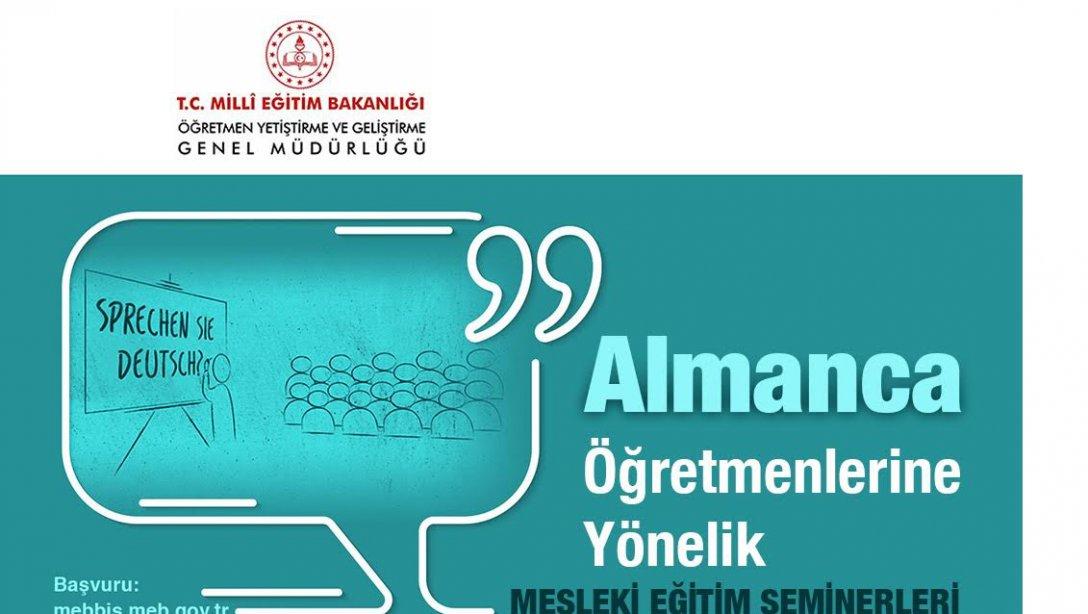 Almanca Öğretmenlerine Yönelik Uzaktan Mesleki Gelişim Seminer Başvuruları Açıldı