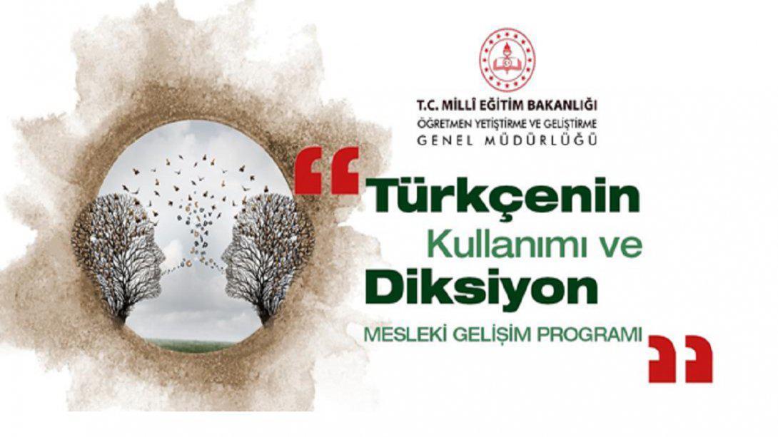 Türkçenin Kullanımı ve Diksiyon Mesleki Gelişim Programı Başvuruları Erişime Açıldı